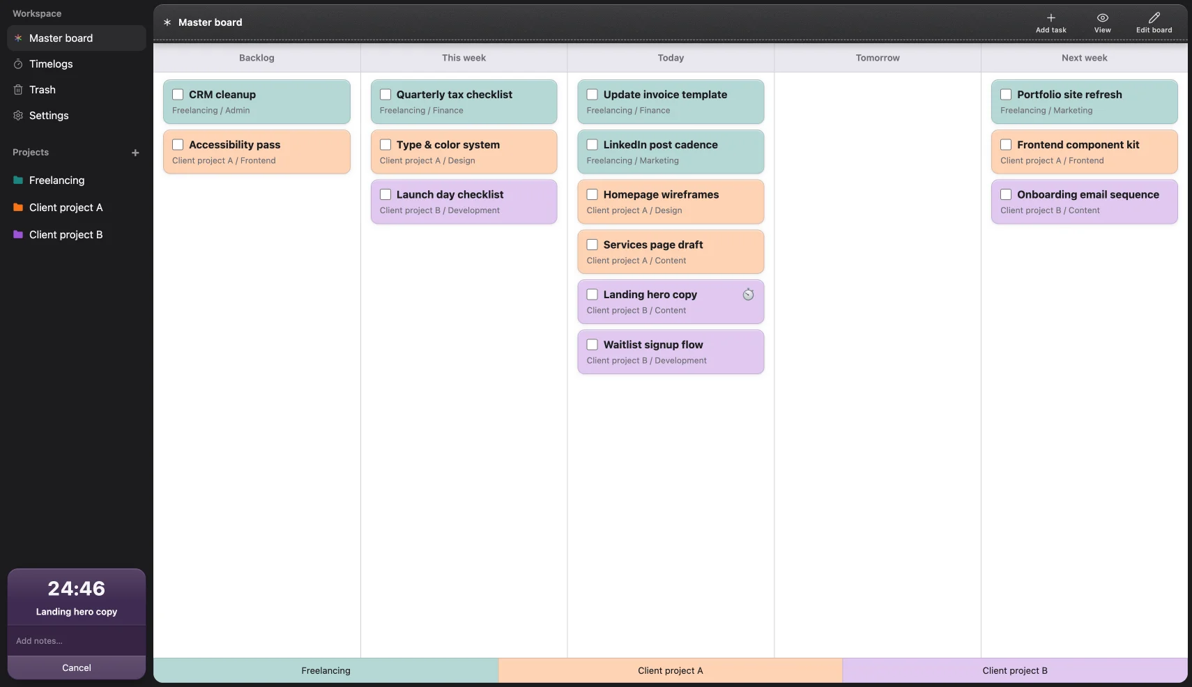 Project Binder — Projects